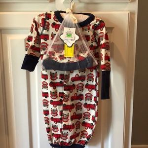 NWT Newborn Mudpie convertible Sleep Gown